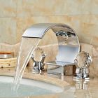 Wor0935dn Oulantron Bathroom Sink Faucet Dual Crystal Handle Widespread 713741900842
