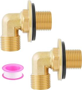 Worldwhere 445005321355 Wall Mount Commercial Faucet Installation Kit Brass 2 Pack Backsplash Set