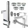Wosky1 Wosky Handheld Shower With Faucet Douche Attachments Heads In Aluminium