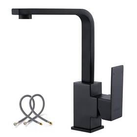 2312301b-amus Wowow Single Hole Bar Faucet Black Prep Sink Handle Mini Fa