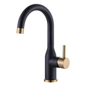 2320201gb Wowow Bar Sink Faucet Black And Gold Modern Single Handle 1 Hole Small K