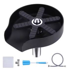 Wowow 726084988224 5 Inch Metal Glass Rinser In Matte Black