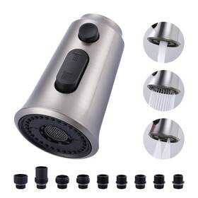 H5003 Wowow Kitchen Faucet Head Replacement 3 Function Pull Down Sprayer Wit
