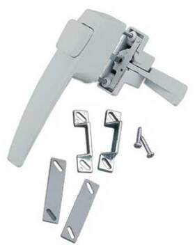 Vf333 Wright Products Push Button Door Latch For Out Swinging Doors Aluminum -