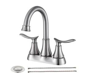 Xifumixertaps 797334202551 Bathroom Sink Faucet 3hole 2handle 4in Centerset Vanity Mixer With Pop Up Drain