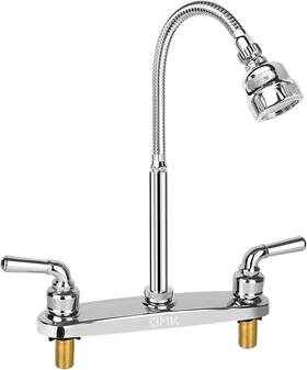 Xmk 313019868852 All Metal Rv Kitchen Faucet 360 Rotatable Tri-function Sprayer 8 Inch