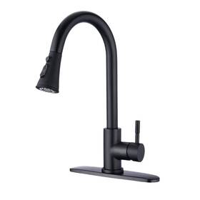 Ynbb411mb Yasinu Single-handle Deck Mount 360-degree Rotation Pull Down Sprayer Kitchen Faucet In
