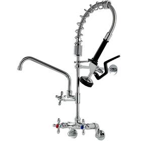 Ca-6813 Yoogyy 26 Inch Commercial Kitchen Faucet With Sprayer For Wall Mounte