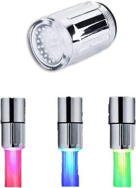 Yosoo-914-1 Yosoo 3 Color Led Light Changingtemperature Sensor Shower Stream Water Faucet Tap Fo