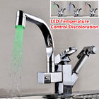 Yuc702476 Led Pull Out Nickel Home Kitchen Basin Sink 8118277891084