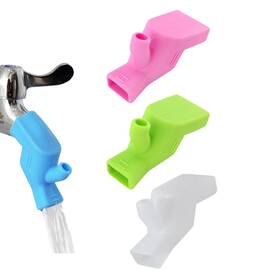 Watertapextender240711 Zaawuut 4 Pcs Faucet Water Tap Extenders Kitchen Sink Connector Silicone Flexible White