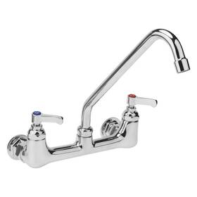 Zaplyte 641832633099 Kitchen Sink Faucet Wall Mount Commercial W 8 Inch Swivel Spout