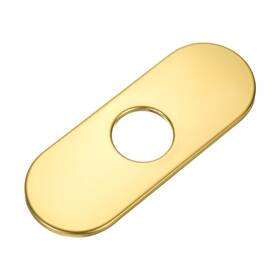 Zaplyte 655692944318 6 Inch Escutcheon Hole Covers Stainless Steel Deck Plate Titanium Gold