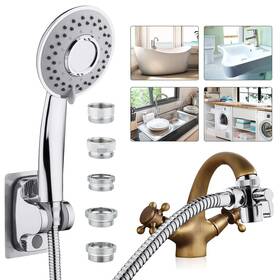 Zconiey 713871225792 Sink Hose Shower Sprayer Attachment Faucet Extension With 5 Adapters For Bathr
