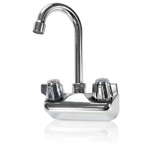 Zkdausdo 744306849917 4 Inch Center Commercial Sink Faucet Wall Mount Kitchen Hand 1/2