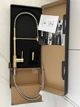 Zline 195948014551 New Autograph Edition Sierra Kitchen Faucet In Champagne Bronze Sra-kf-cb