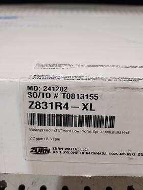 Z831r4-xl Zurn Aquaspec Commercial Faucet