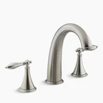 Kohler Finial K-T314-4M-BN Brushed Nickel Deck Mount High Flow Bath Faucet New. Fixed Price $499.99.