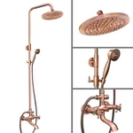 Bathroom 8"RAINFALL Shower Faucet Set Wall Mount Tub Spout Hand Mixer Tap. Fixed Price $99.00.