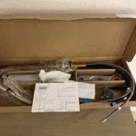 Premier Single Handle Pull Down Kitchen Sink Faucet With Soap Dispenser, New. Fixed Price $129.00.