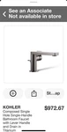 Kohler K-73167-4-TT Composed Single Hole Bathroom Faucet. Fixed Price $558.00.