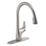 Kohler Trove Single-handle Pull Down Sprayer Kitchen Faucet Vibrant Stainless. Fixed Price $99.00.