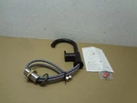 Wowow Black Bathroom Sink Faucet, High Arc, With Supply Hoses. Fixed Price $27.99.