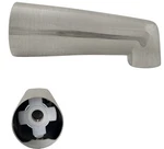 Westbrass E5074-1F-20 7" Reach Wall Mount Tub Spout Copper Pipe, Stainless Steel. Fixed Price $14.99.