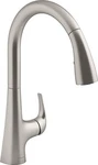 Kohler Sterling K-24274-VS Kitchen Sink Faucet, Vibrant Stainless. Fixed Price $292.47.