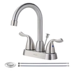 Arcora 2 Handle Modern Bathroom Faucet Brushed Nickel, 4 Inch Centerset Bathr.... Fixed Price $86.51.