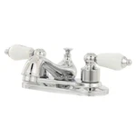 Glacier Bay 67092-6001 Teapot 4 In. 2-HANDLE Low-arc Bathroom Faucet Chrome. Fixed Price $99.99.