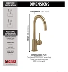 Delta 1959LF-CZ Bar Faucet. Fixed Price $175.00.