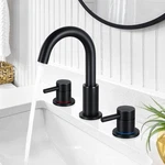 Fgkq Black Bathroom Faucet For Sink 3 Hole, With Pop Up .... Fixed Price $82.75.