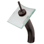 Squared Waterfall Vessel Faucet Novatto GF-011ORB-C Glass Oil-rubbed Bronze. Fixed Price $74.95.