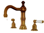Rohl U.3720L-EB 3-HOLE Faucet With Porcelain Lever Handles, English Bronze. Fixed Price $425.00.