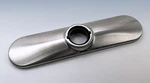 Kohler Brushed Stainless 10.5" Deck Plate Faucet Escutcheon Single Or 3 Hole. Fixed Price $14.21.