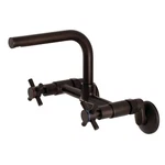 KS412ORB 8" Adjustable Center Wall Mount Kitchen Faucet, Oil Rubbed Bronze,. Fixed Price $177.48.