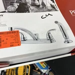 Pfister Delton 2 Handle Kitchen Faucet With Side Sprayer Chrome LF-035-4THC. Fixed Price $45.00.