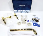 Kingston Milano KS8022ML Two-handle 3-HOLE Wall Mount Tub Faucet, Polished Brass. Fixed Price $219.99.