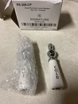 Signature Hardware 329507 Small Porcelain Lever Handles - Pair Of Chrome. Fixed Price $43.71.