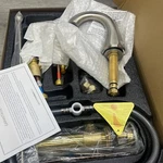 Signature Hardware 447893 Key West Bathroom Faucet W/popup Drain, Brushed Nickel. Fixed Price $125.99.