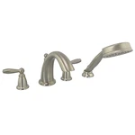 Moen Brantford Brushed Nickel Roman Tub Faucet + Hand Shower T924BN. Fixed Price $226.98.