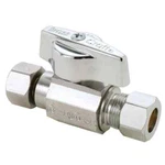 Brasscraft 3/8 Comp Straight Ball Valve 1/4 Turn Water Shut Off Lead Free Dual. Fixed Price $15.33.