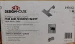 Design House 547612 Karsen Tub & Shower Faucet Satin Nickel W/ Valve-see Note. Fixed Price $41.95.