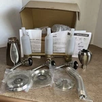 Olympia P-1230 Elite Two Handle Tub/shower Set In Pvd Brushed Nickel. Fixed Price $131.00.