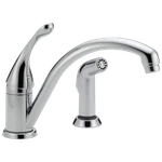 Delta Collins 1-HANDLE Kitchen Faucet W/ Spray Chrome-certified Refurbished. Fixed Price $90.13.