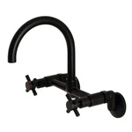 Kingston Brass KS414 Concord 1.8 Gpm Widespread Bridge Kitchen - Black. Fixed Price $276.22.