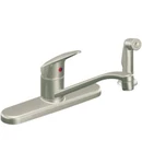 Cleveland CA40513SL Stainless Cornerstone Low Arc Kitchen Faucet With Side Spray. Fixed Price $44.99.