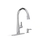 Kohler Easmor Single-handle Pull Down Sprayer Kitchen Faucet Polished Chrome. Fixed Price $115.46.