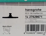 Hansgrohe Raindance 27629671 Powderrain Fall Shower Head Matte Black New $575. Fixed Price $359.10.